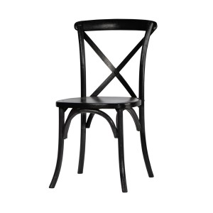 Black Cross Back Chair - B & B Party Rentals