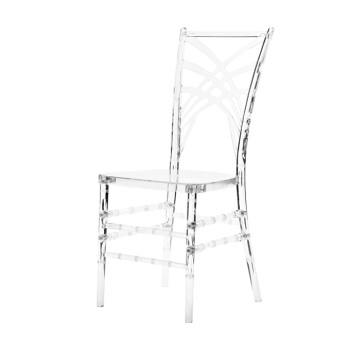 Clear Fan Chair - B & B Party Rentals